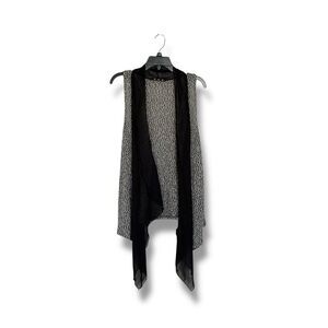 Coin 1804  Open Draped Chiffon Knit Long  Cardigan Bohemian Large Lightweight